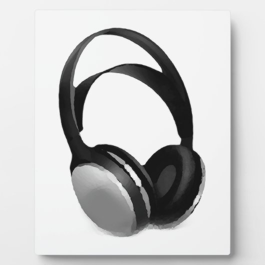 Pop Art Headphone Fotoplaat (Voorkant)