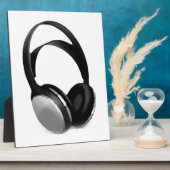 Pop Art Headphone Fotoplaat (Zijkant)