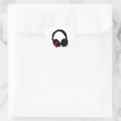 Pop Art Headphone Hart Sticker (Tas)