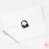 Pop Art Headphone Hart Sticker (Envelop)