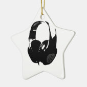 Pop Art Headphone Keramisch Ornament (Links)