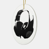 Pop Art Headphone Keramisch Ornament (Links)