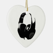 Pop Art Headphone Keramisch Ornament (Rechts)