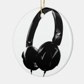 Pop Art Headphone Keramisch Ornament (Links)