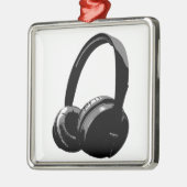 Pop Art Headphone Metalen Ornament (Links)