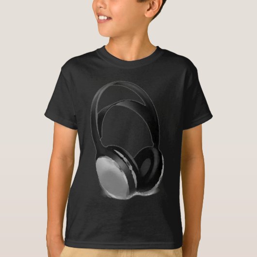 Pop Art Headphone T-shirt (Voorkant)