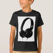 Pop Art Headphone T-shirt (Voorkant)