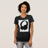 Pop Art Headphone T-shirt (Voorkant volledig)