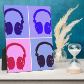 Pop Art Headphones Fotoplaat (Zijkant)