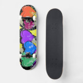 Pop Art Hearts Skateboard Deck (Recto)