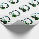 Pop Art Hoofdtelefoon Kerst Cadeaupapier (Hoek)