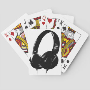 Pop Art Hoofdtelefoon Pokerkaarten