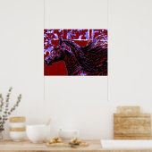 Pop Art Horse Poster (Keuken)