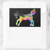 Pop Art HORSE Rechthoekige Sticker (Tas)
