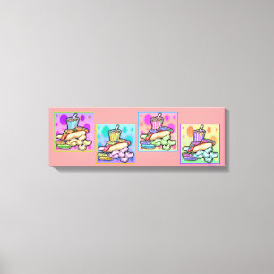 Pop Art HOT DOG Gallery Wrapped Canvas Afdruk