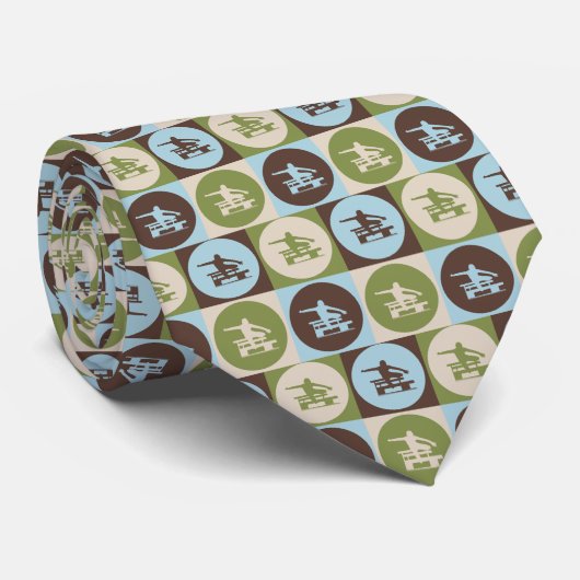 Pop Art Hurdling Stropdas (Opgerold)