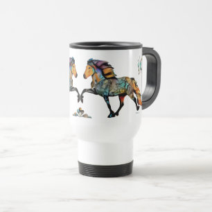 Pop Art IJslands Paard Reisbeker
