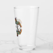 Pop Art IJslandse paarden Glas (Links)