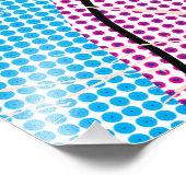 Pop Art Illustrated Spanje kaart Foto Afdruk (Hoek)