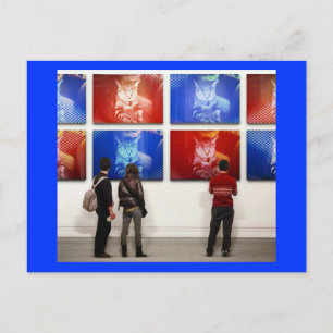 Pop Art Indigo Briefkaart