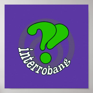Pop Art Interrobang (dubbelzinnig) Poster