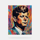 Pop Art Jack JFK John F. Kennedy Acryl Bord (Voorkant)