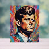 Pop Art Jack JFK John F. Kennedy Acryl Bord (Neutraal)