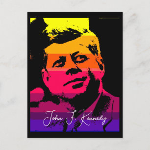 Pop Art Jack JFK John F. Kennedy Briefkaart