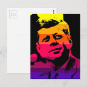 Pop Art Jack JFK John F. Kennedy Briefkaart (Voorkant / Achterkant)