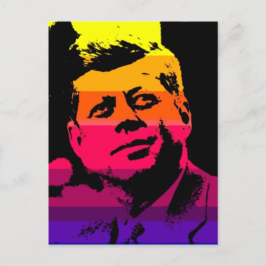 Pop Art Jack JFK John F. Kennedy Briefkaart (Voorkant)
