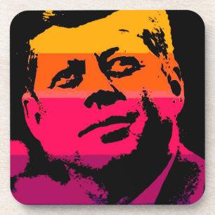 Pop Art Jack JFK John F. Kennedy Drankjes Onderzetter