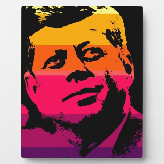 Pop Art Jack JFK John F. Kennedy Fotoplaat (Voorkant)