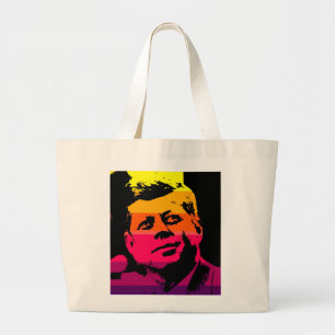 Pop Art Jack JFK John F. Kennedy Grote Tote Bag