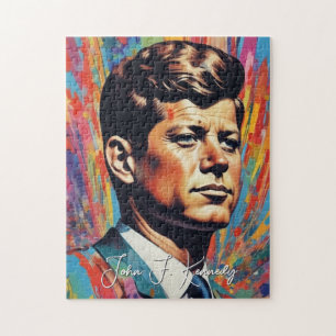 Pop Art Jack JFK John F. Kennedy Legpuzzel