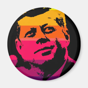 Pop Art Jack JFK John F. Kennedy Magneet