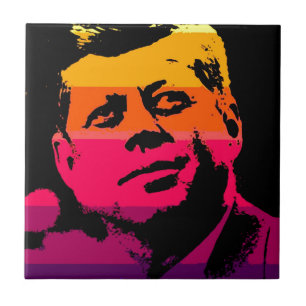 Pop Art Jack JFK John F. Kennedy Tegeltje