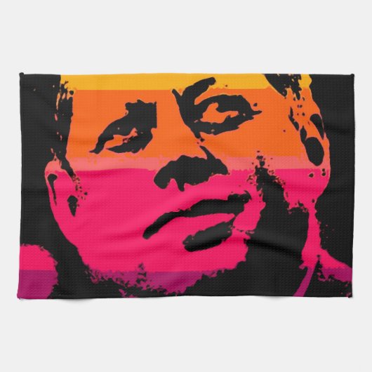 Pop Art Jack JFK John F. Kennedy Theedoek (Horizontaal)