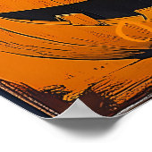 Pop Art Jack-o'-Lantern Grid Halloween Wall Art Poster (Hoek)