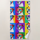 Pop Art Jack Russell Terriers Strandlaken (Voorkant)