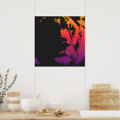 Pop Art Jamaica Rastafarian Lion Poster (Keuken)