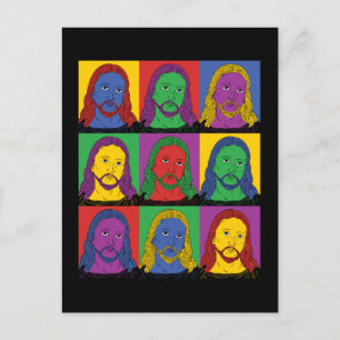 Pop Art Jesus Briefkaart