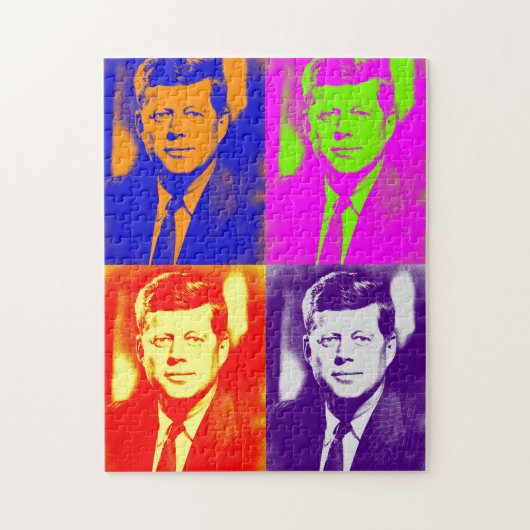 Pop Art JFK John F. Kennedy Legpuzzel (Verticaal)