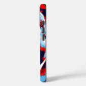 Pop Art JFK John F. Kennedy Red Blue Case-Mate iPhone Case (Achterkant / Links)