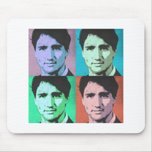 Pop Art Justin Trudeau - Volledige grootte 2-.png Muismat