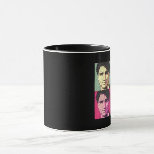 Pop Art Justin Trudeau - Volledige grootte -.png Mok (Midden)
