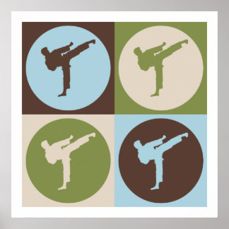 Pop Art Karate Poster