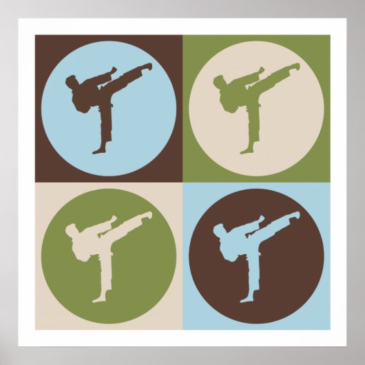 Pop Art Karate Poster (Voorkant)