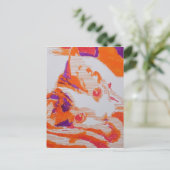 Pop Art katze Briefkaart (Staand voorkant)