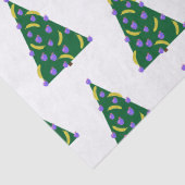 Pop Art kerstboom met appels en bananen Tissuepapier (Detail)