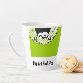 Pop Art Kiwi stijl Latte Mok